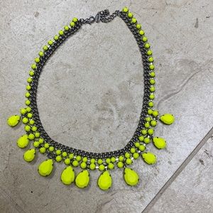 Neon yellow fancy necklace